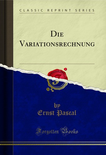 Die variationsrechnung - die,