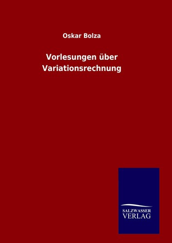 Oskar bolza vorlesungen - bolza, |