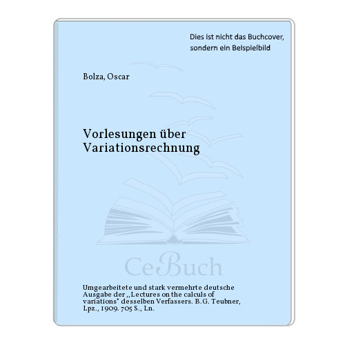 Bolza oscar vorlesungen - oscar:,